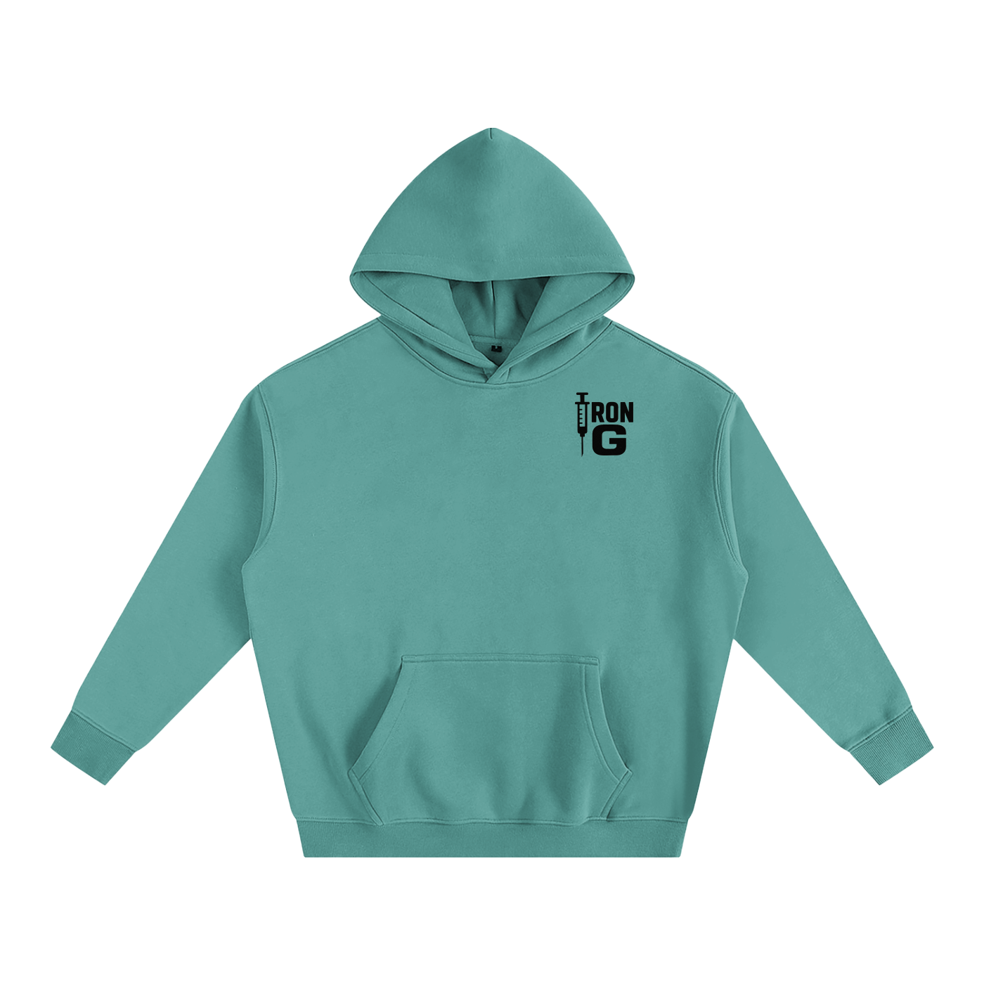 Iron G Oversize Hoodie, Black Logo
