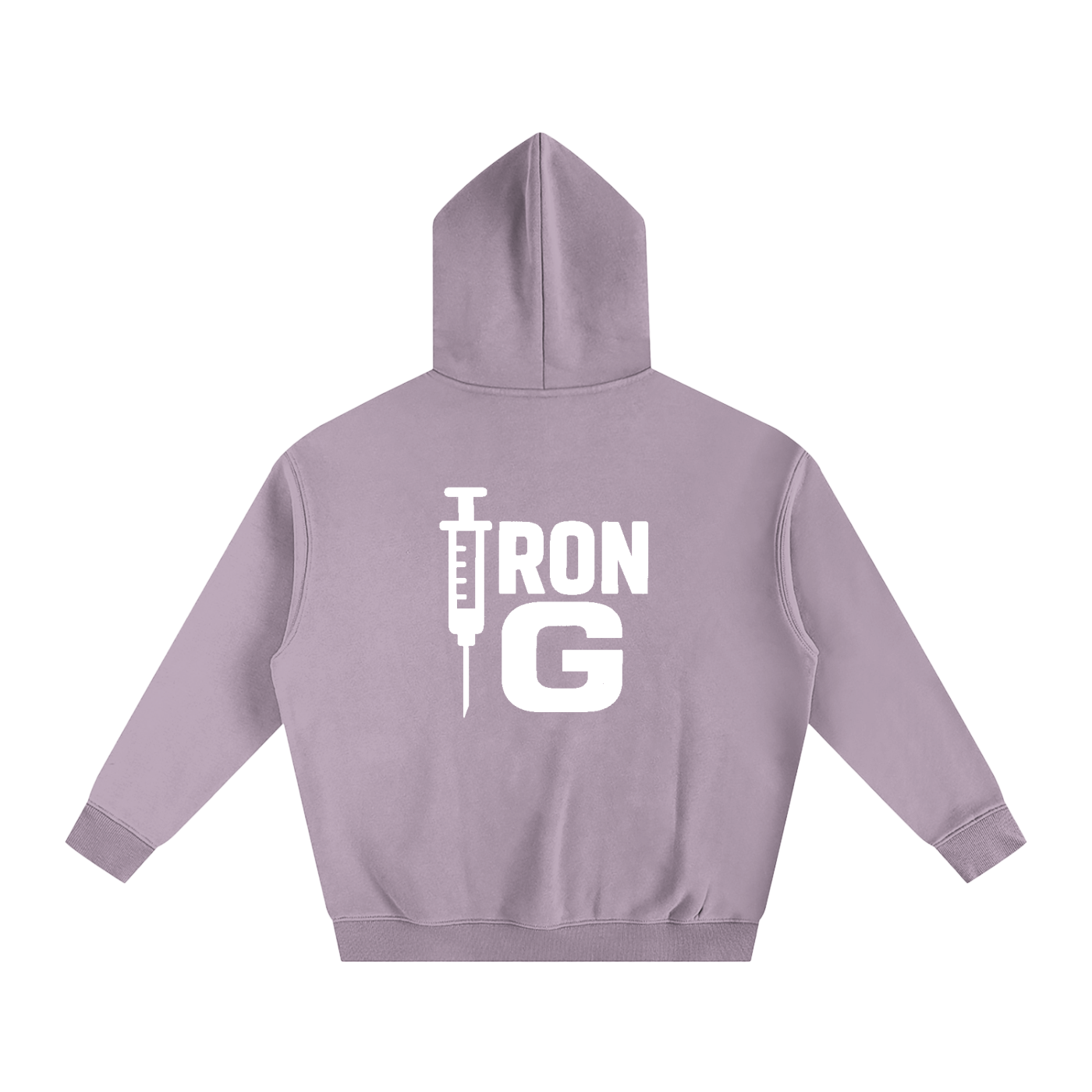 Oversize Iron G Hoodie, White Logo
