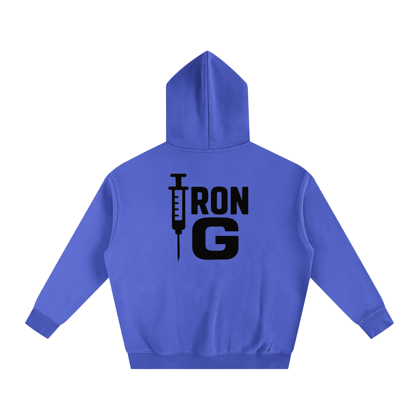 Iron G Oversize Hoodie, Black Logo