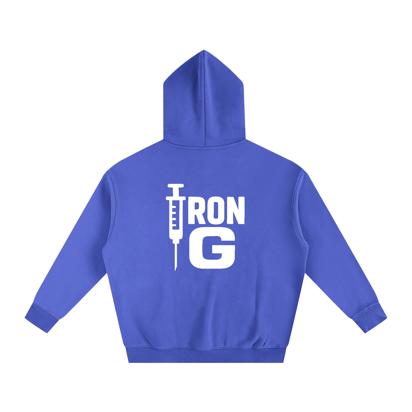 Oversize Iron G Hoodie, White Logo