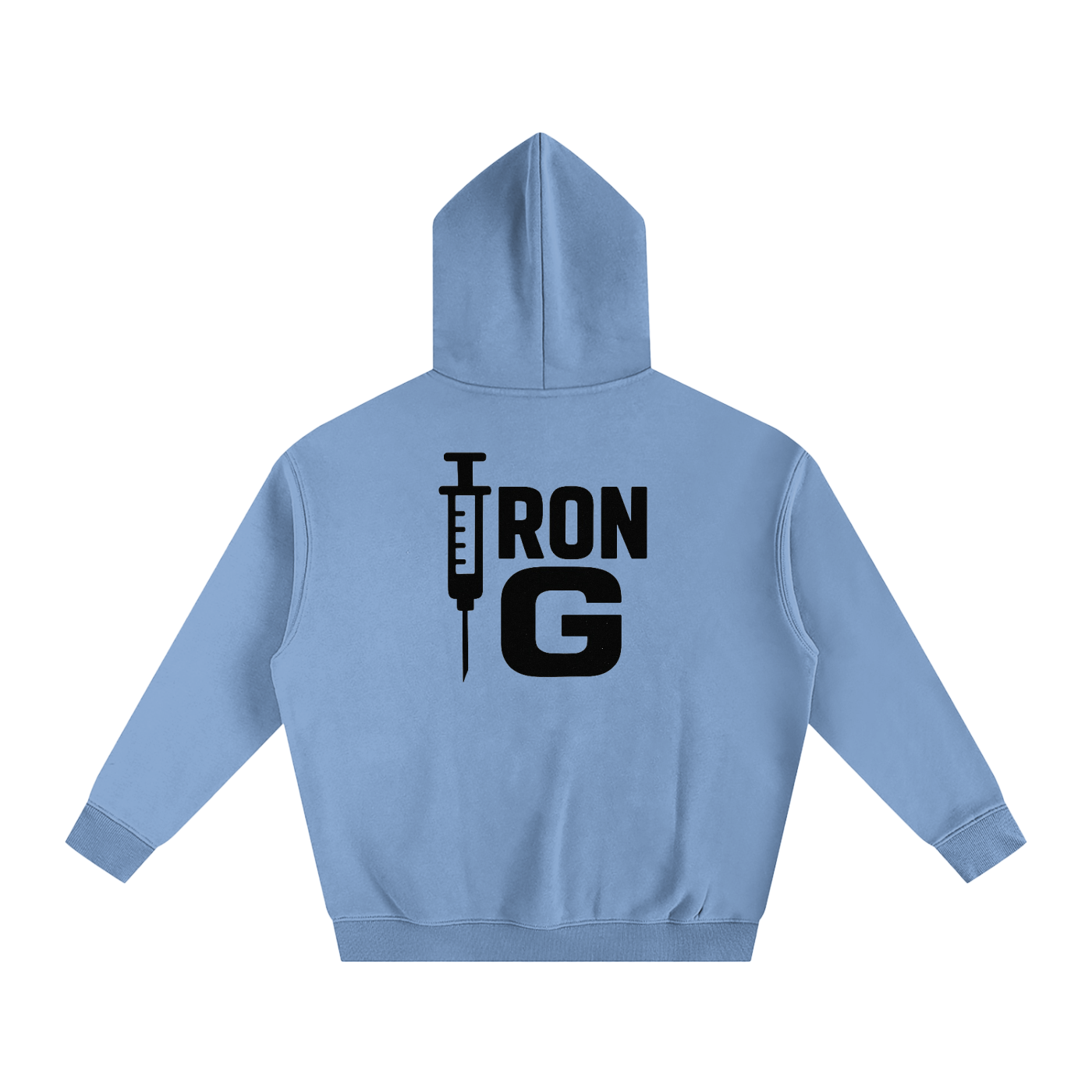 Iron G Oversize Hoodie, Black Logo