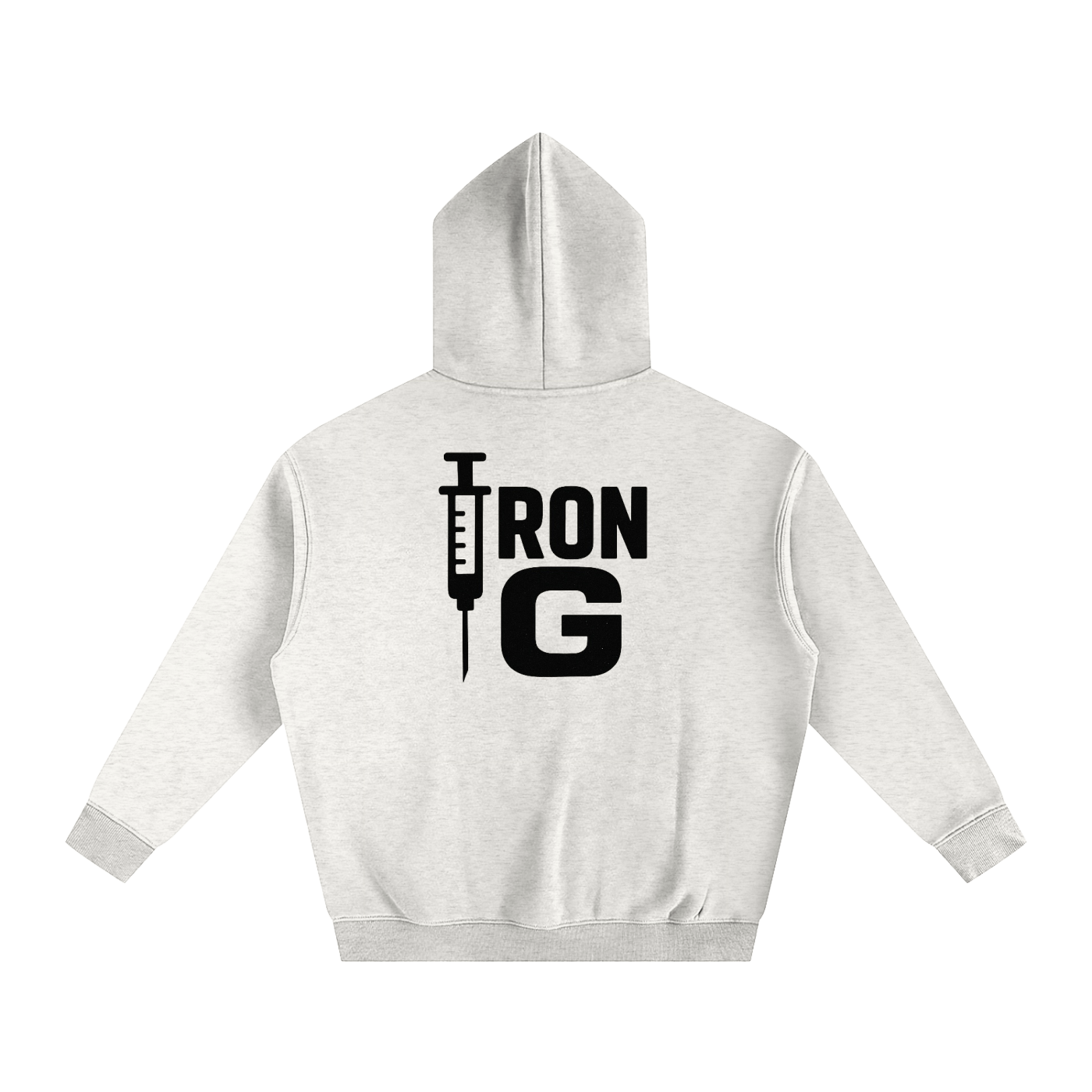 Iron G Oversize Hoodie, Black Logo