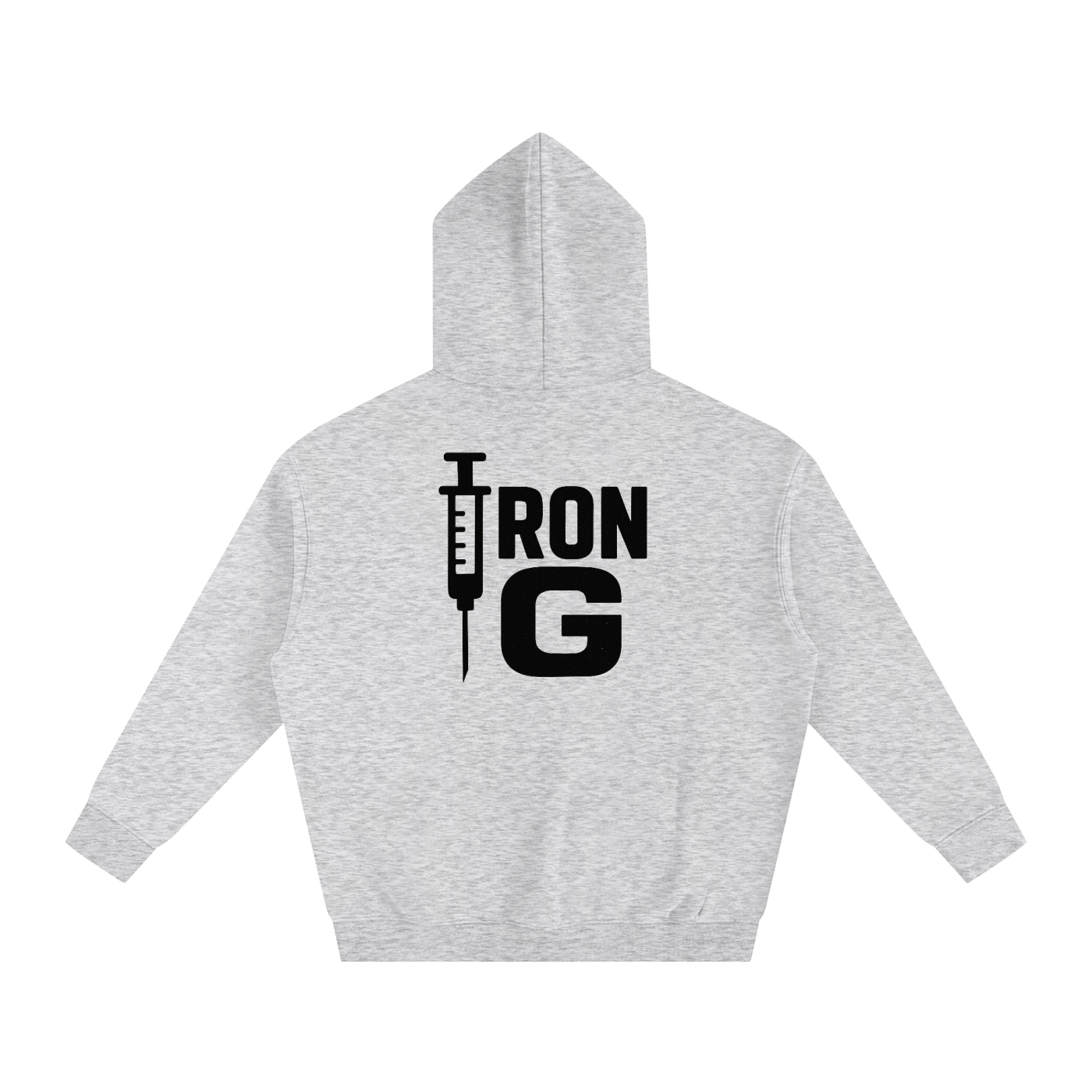 Iron G Oversize Hoodie, Black Logo