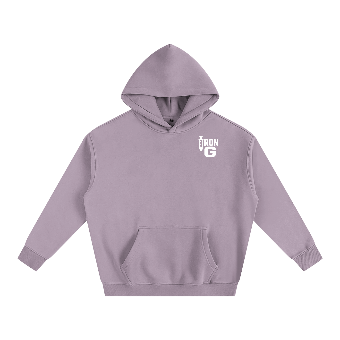 Oversize Iron G Hoodie, White Logo