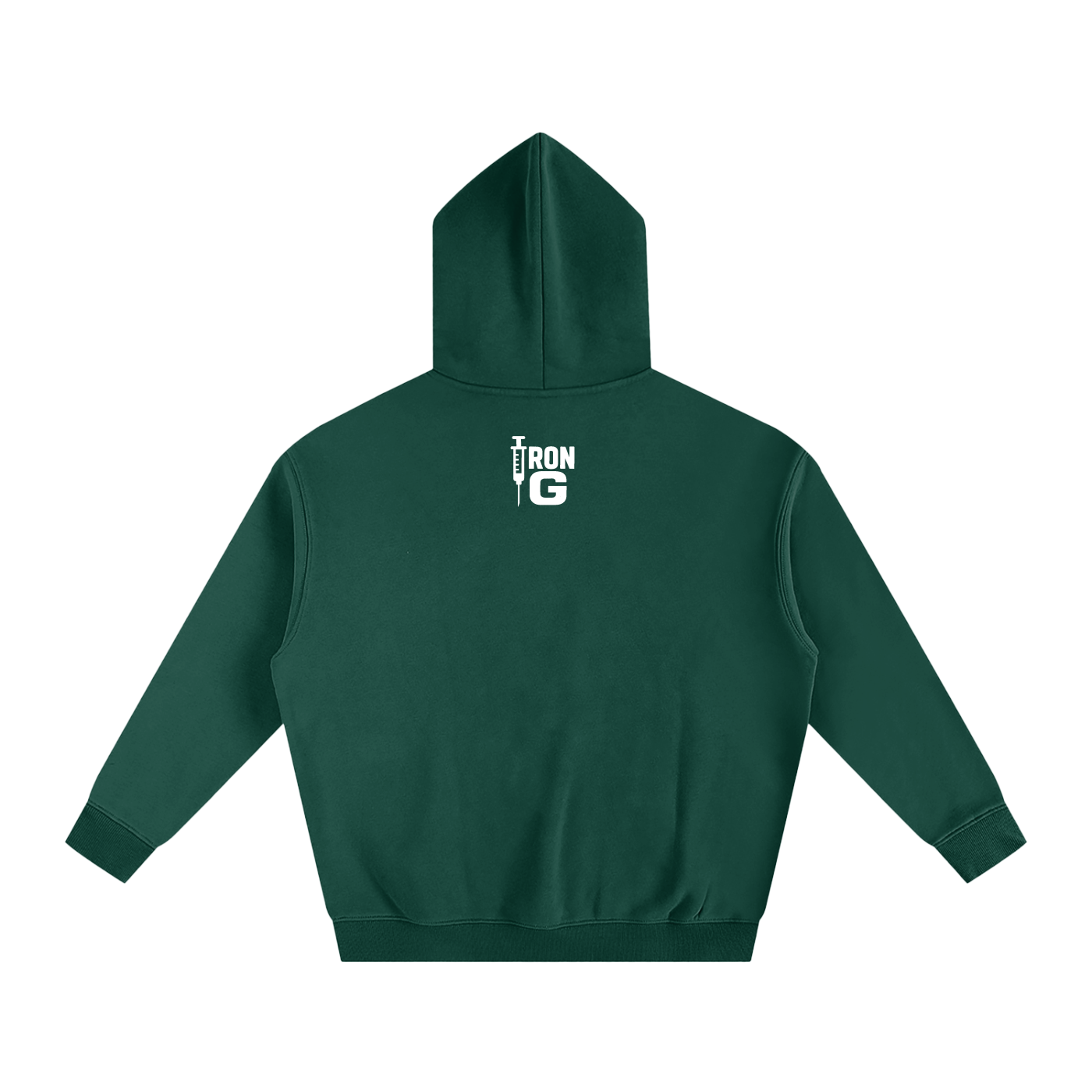 EAT LIFT PIN WIN Oversize Hoodie, white letters