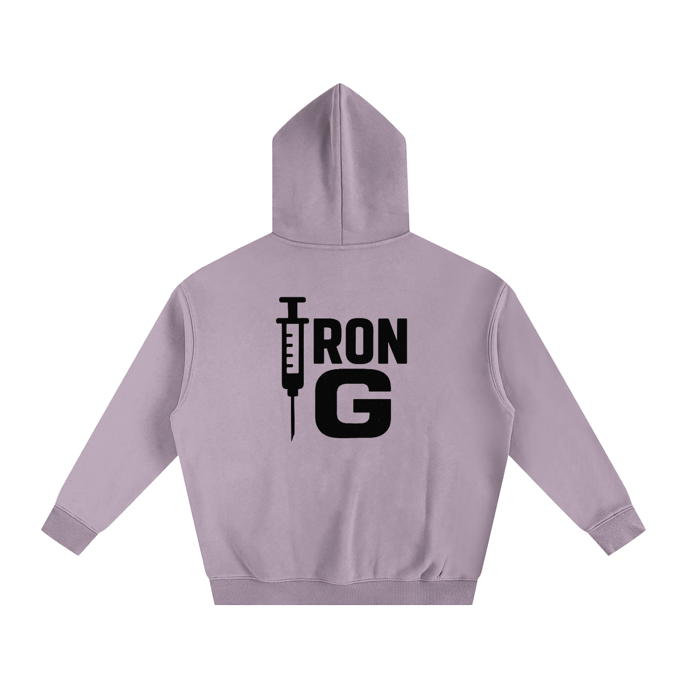 I AM STEROIDS Oversize Hoodie, black letters