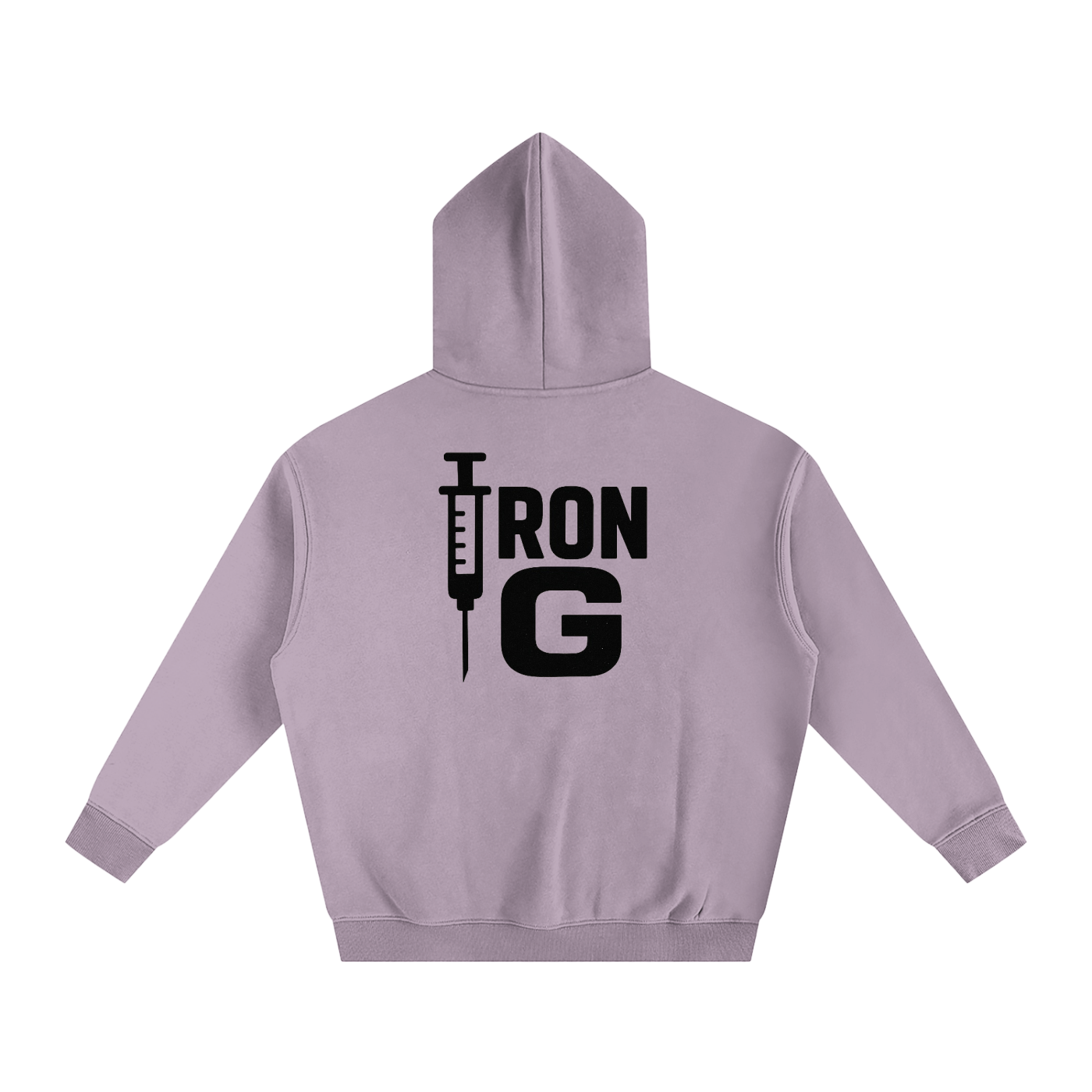 Iron G Oversize Hoodie, Black Logo