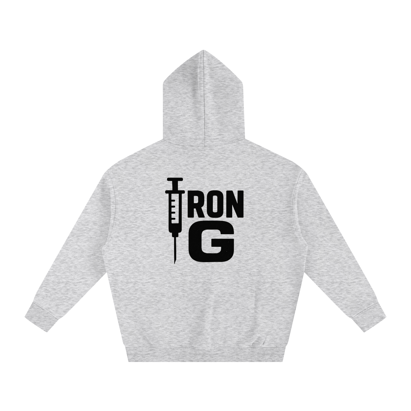 I AM STEROIDS Oversize Hoodie, black letters