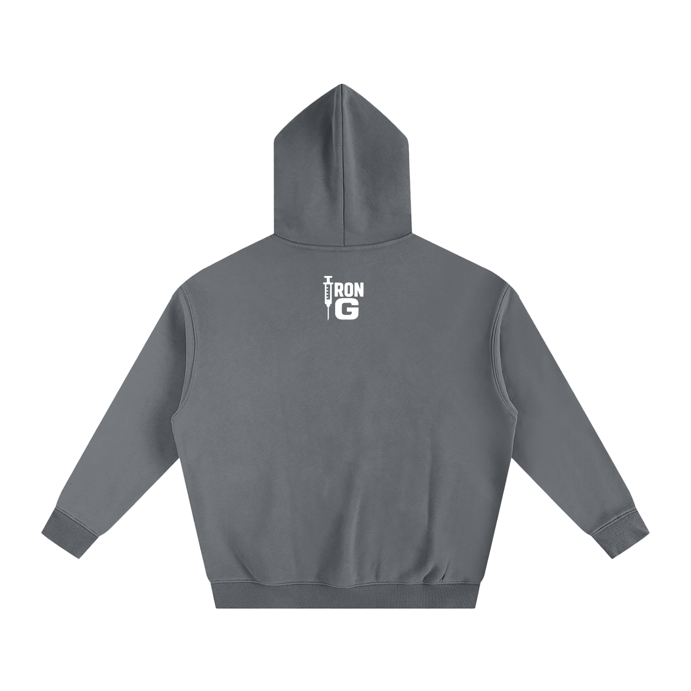 EAT LIFT PIN WIN Oversize Hoodie, white letters