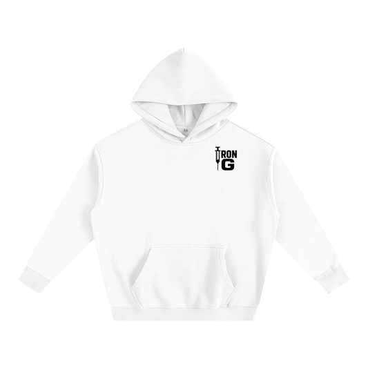 Iron G Oversize Hoodie, Black Logo