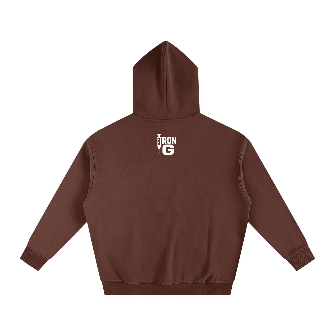 EAT LIFT PIN WIN Oversize Hoodie, white letters