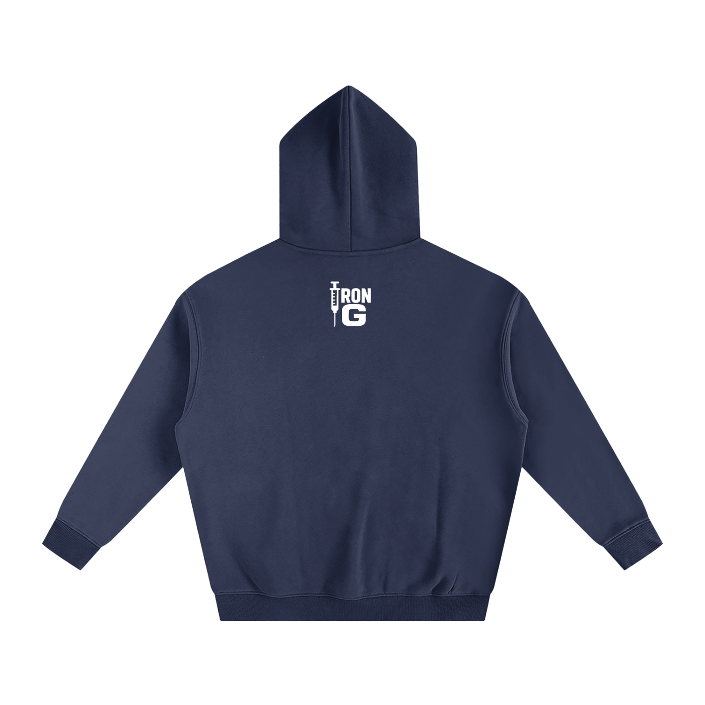 EAT LIFT PIN WIN Oversize Hoodie, white letters