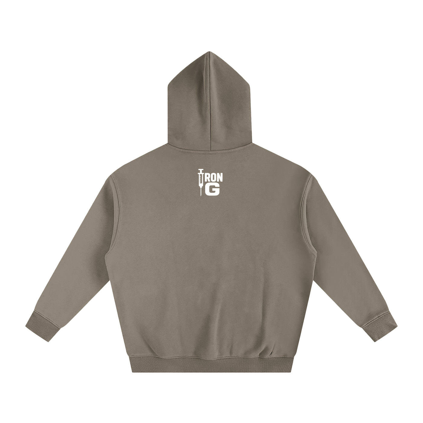 EAT LIFT PIN WIN Oversize Hoodie, white letters